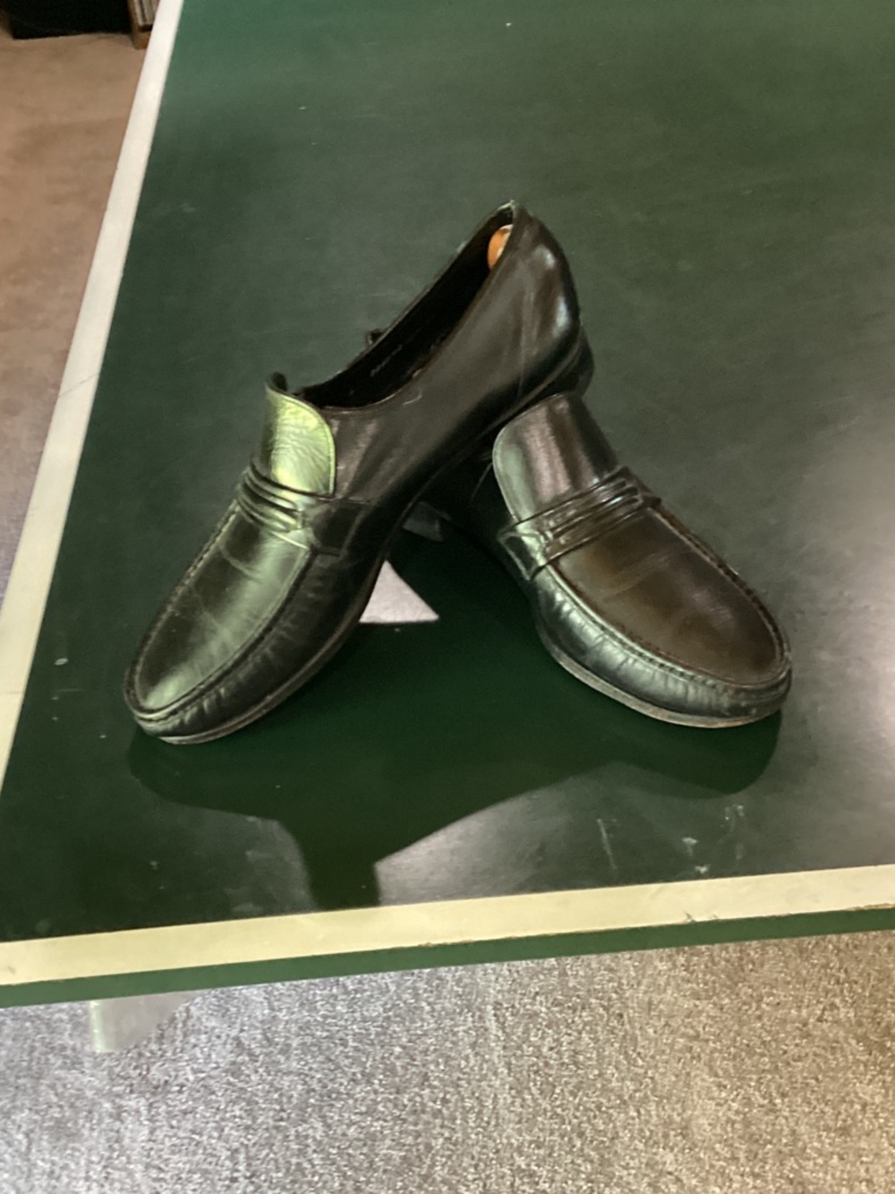Florsheim Black Leather Penny Loafers
